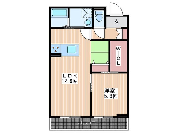 メゾンこころ　A棟の物件間取画像